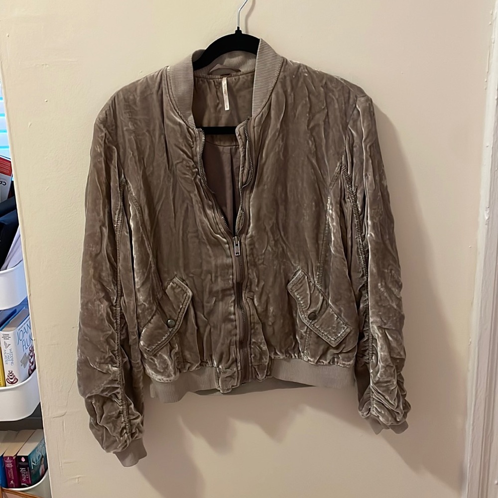 Velvet Free People Bomber